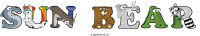 sun-bear animal word art