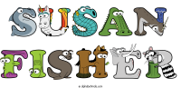 susan-fisher animal word art