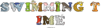 swimming-t-ime animal word art