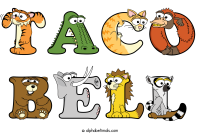 taco-bell animal word art