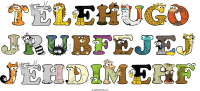 telehugo-jrubfejej-jehdimehf animal word art