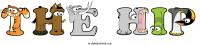 the-hip animal word art