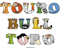 touro-bull-toro animal word art