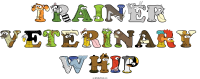 trainer-veterinary-whip animal word art