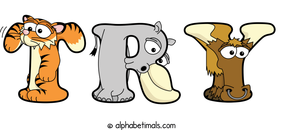 Try animal word art spelling Try with Alphabetimals - cartoon alphabet animals