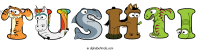 tushti animal word art