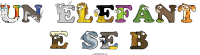 un-elefant-e-se-b animal word art