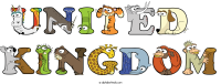 united--kingdom animal word art