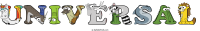 Universal animal word art