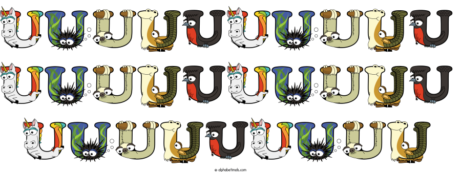 Uuuuuuuuuu Uuuuuuuuuu Uuuuuuuuu animal word art spelling Uuuuuuuuuu Uuuuuuuuuu Uuuuuuuuu with Alphabetimals - cartoon alphabet animals