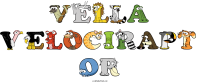 vella-velocirapt-or animal word art