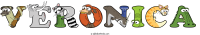 veronica animal word art