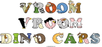 vroom-vroom-dino-cars animal word art
