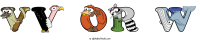 vv-or-w animal word art