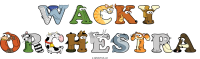 wacky-orchestra animal word art