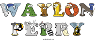 waylon-perry animal word art