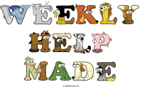 weekly-help-made animal word art