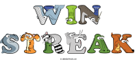 win-streak animal word art