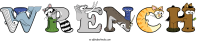 wrench animal word art