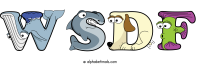 wsdf animal word art