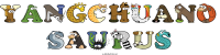 yangchuano-saurus animal word art