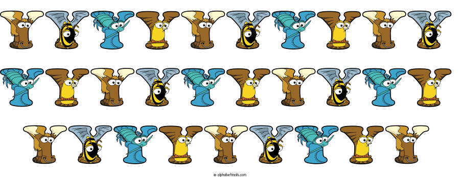 Yyyyyyyyyy Yyyyyyyyyy Yyyyyyyyy animal word art spelling Yyyyyyyyyy Yyyyyyyyyy Yyyyyyyyy with Alphabetimals - cartoon alphabet animals