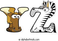 yz animal word art