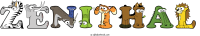 zenithal animal word art