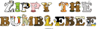 Zippy The Bumblebee animal word art