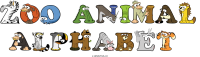 zoo-animal-alphabet animal word art