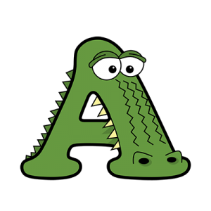 Cartoon Alligator | Alphabetimals.com