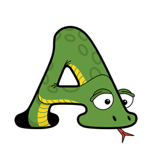 Cartoon Anaconda | Alphabetimals.com