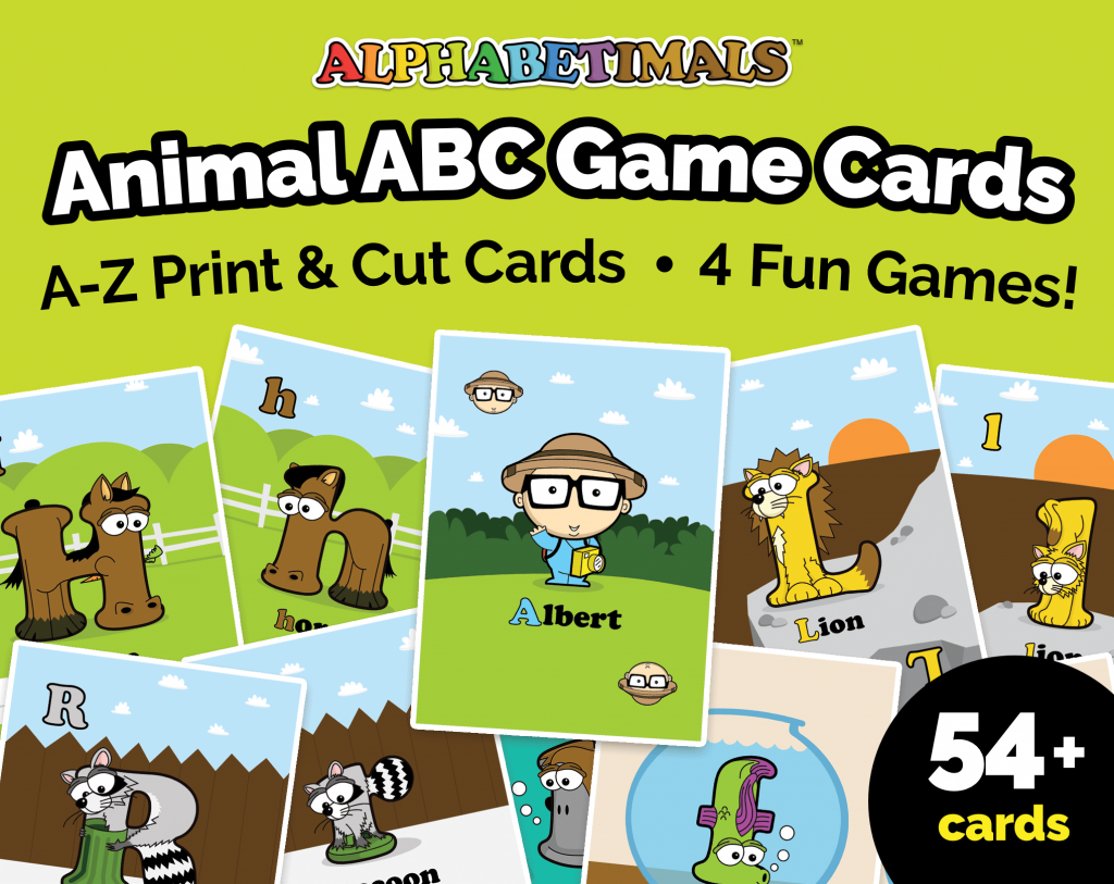 easy animal card games for kids alphabetimals animal dictionary