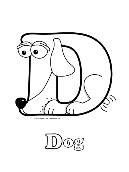 Free dog coloring page