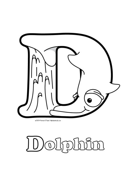 Free dolphin coloring page