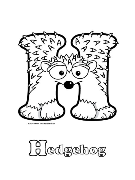 Free hedgehog coloring page