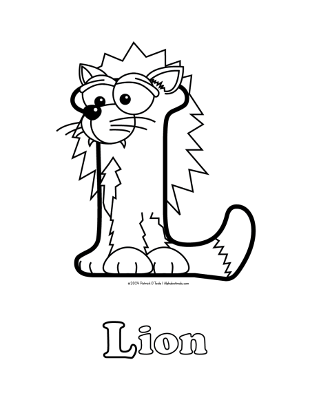 Free lion coloring page