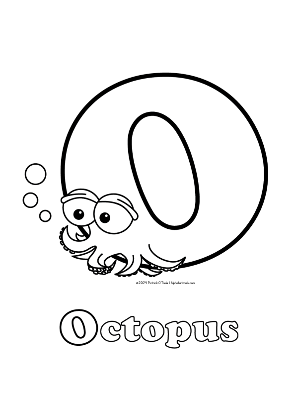 Free octopus coloring page