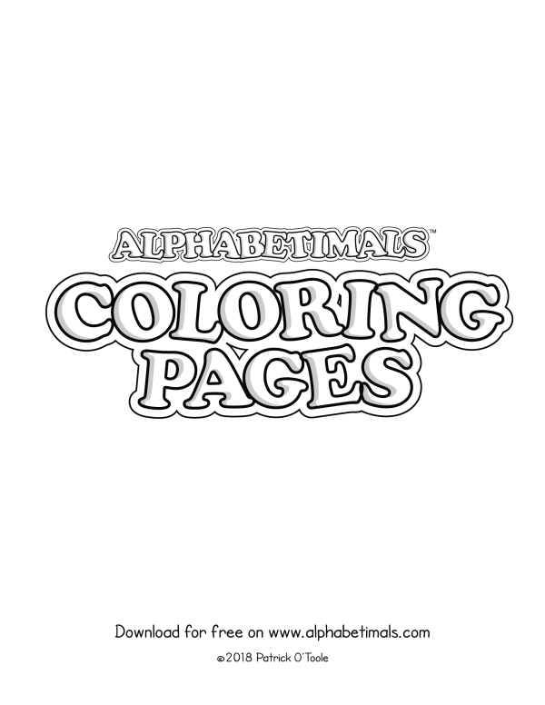 Free Uppercase Letter Coloring Pages - Cover