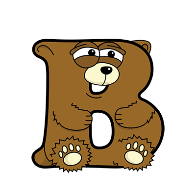 Cartoon Bear | Alphabetimals.com