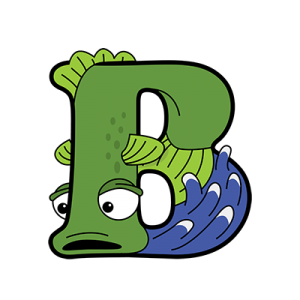 Cartoon Bass | Alphabetimals.com