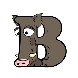 Cartoon Boar | Alphabetimals.com