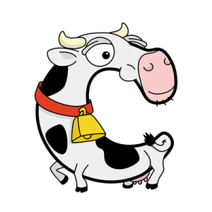 Cartoon Cow | Alphabetimals.com