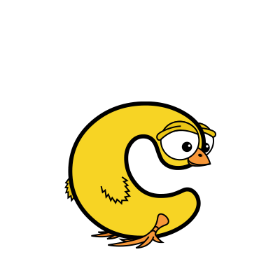 Cartoon Baby Chick | Alphabetimals.com