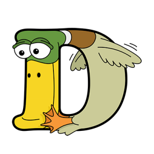 Cartoon Duck | Alphabetimals.com