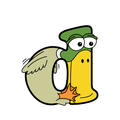 Cartoon Baby Duck | Alphabetimals.com