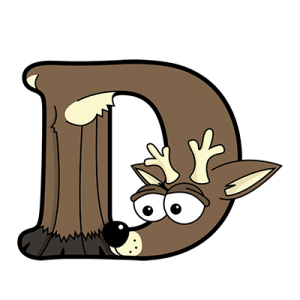 Cartoon Deer | Alphabetimals.com