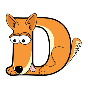 Cartoon Dingo | Alphabetimals.com