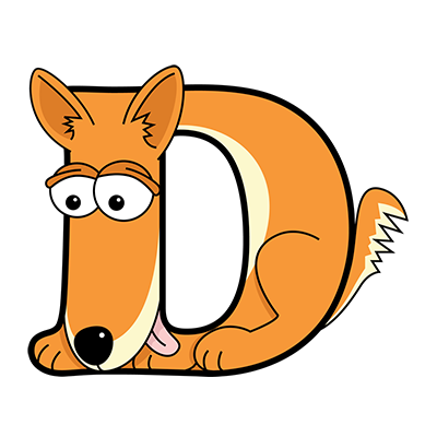 Cartoon Dingo | Alphabetimals.com