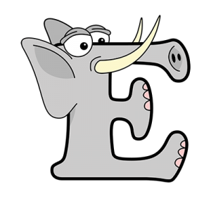 Cartoon Elephant | Alphabetimals.com
